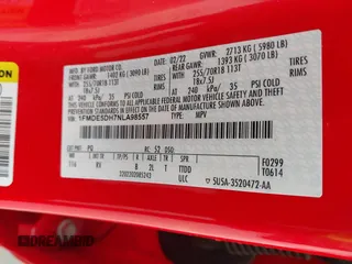 2022 Ford Bronco z VIN 1FMDE5DH7NLA98557, wystawiony jako IAAI lot #41746093 z przebiegiem 61 718 mil mil oraz . Historia ofert i sprzedaży dostępna na DreamBid. Obrazek 9.