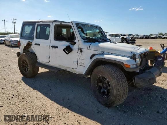 2020 Jeep Wrangler Unlimited Sahara with VIN 1C4HJXEN0LW267878, listed as a Copart auction lot 65968065 with Not provided miles and Clean title. Bid and sale history available at DreamBid. Image 4.
