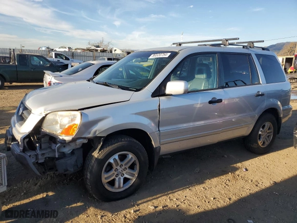 2004 Honda Pilot EX with VIN 2HKYF18624H589299, listed as a Copart auction lot 86520754 with 136,397 mi miles and Salvage Title. Bid and sale history available at carsss.com. Image 1.