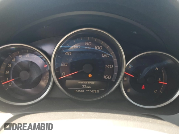 2005 Acura RL with VIN JH4KB16525C003353, listed as a Copart auction lot 61228265 with 150,548 mi miles and Salvage title. Bid and sale history available at DreamBid. Image 9.