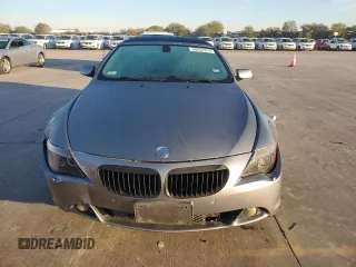 2007 BMW 6 Series 650i with VIN WBAEH13577CR51801, listed as a Copart auction lot 80057014 with 0 mi miles and Clean Title. Bid and sale history available at carsss.com. Image 5.