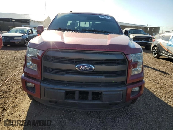 2015 Ford F-150 XLT with VIN 1FTEW1EF2FFA17086, listed as a Copart auction lot 62888355 with 175,134 mi miles and Salvage title. Bid and sale history available at DreamBid. Image 5.