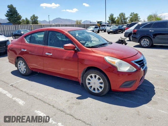 2015 Nissan Versa SV with VIN 3N1CN7AP5FL851292, listed as a Copart auction lot 59463915 with 35,365 mi miles and Salvage title. Bid and sale history available at DreamBid. Image 4.