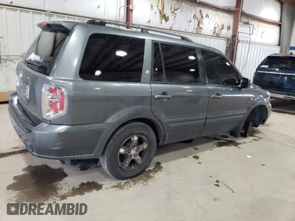 2007 Honda Pilot EX-L with VIN 5FNYF28727B031311, listed as a Copart auction lot 45973705 with 211,530 mi miles and Salvage Title. Bid and sale history available at DreamBid. Image 3.