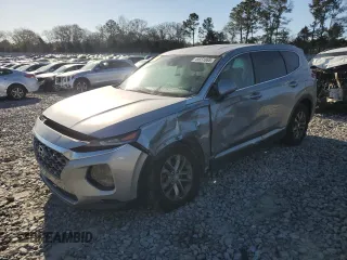 2020 Hyundai Santa Fe SE with VIN 5NMS23AD1LH257582, listed as a Copart auction lot 49551865 with 101,380 mi miles and Salvage Title. Bid and sale history available at carsss.com. Image 1.