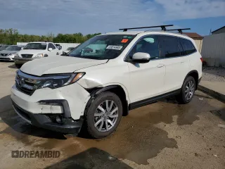 2019 Honda Pilot EX z VIN 5FNYF6H39KB037751, wystawiony jako Copart lot #53814985 z przebiegiem 61 668 mil mil oraz Szkoda całkowita • Salvage title. Historia ofert i sprzedaży dostępna na DreamBid. Obrazek 1.