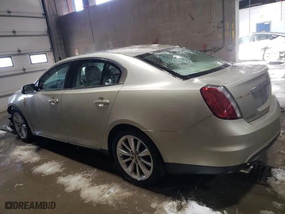 2010 Lincoln MKS with VIN 1LNHL9ER9AG604804, listed as a Copart auction lot 44301745 with 137,840 mi miles and Salvage Title. Bid and sale history available at carsss.com. Image 2.