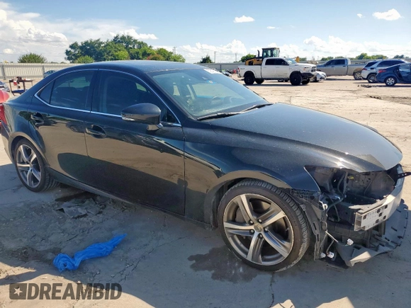 2017 Lexus IS 200t with VIN JTHBA1D24H5039369, listed as a Copart auction lot 62643755 with 135,171 mi miles and Salvage title. Bid and sale history available at DreamBid. Image 4.