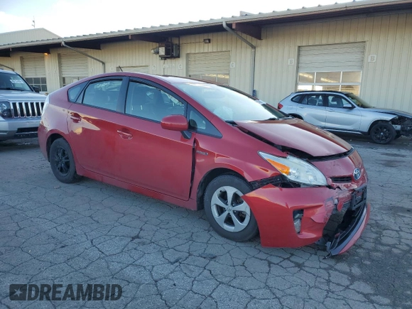 2014 Toyota Prius Four with VIN JTDKN3DU2E1761719, listed as a Copart auction lot 81494664 with 107,306 mi miles and Salvage Title. Bid and sale history available at DreamBid. Image 4.