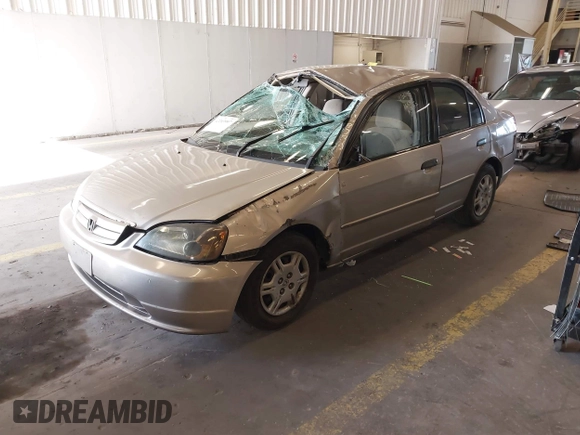 2001 Honda Civic LX z VIN 2HGES16571H556376, wystawiony jako IAAI lot #42203997 z przebiegiem 175 778 mil mil oraz . Historia ofert i sprzedaży dostępna na DreamBid. Obrazek 2.