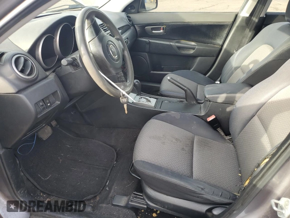 2005 Mazda 3 i with VIN JM1BK12F751242280, listed as a Copart auction lot 84316214 with 222,131 mi miles and Salvage Title. Bid and sale history available at DreamBid. Image 7.