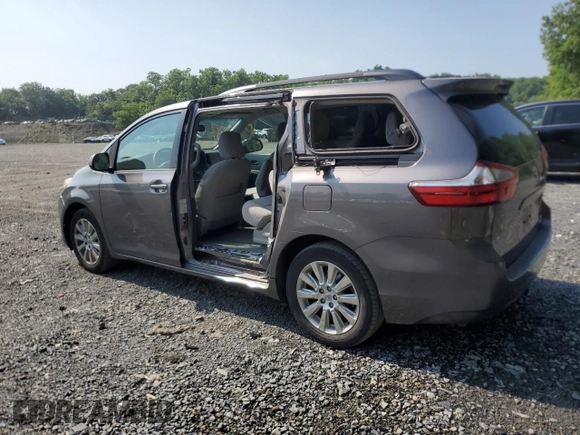 2015 Toyota Sienna LE with VIN 5TDJK3DC0FS112243, listed as a Copart auction lot 61791405 with 86,039 mi miles and Salvage title. Bid and sale history available at DreamBid. Image 2.
