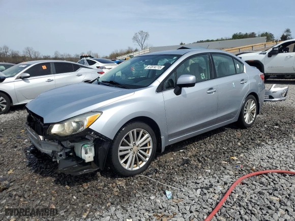 2012 Subaru Impreza Sedan 2.0i Premium with VIN JF1GJAD60CH018882, listed as a Copart auction lot 47874715 with 129,478 mi miles and Salvage Title. Bid and sale history available at carsss.com. Image 1.
