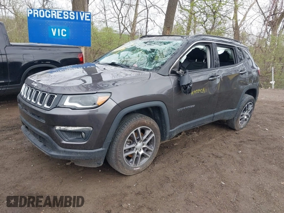 2018 Jeep Compass Altitude with VIN 3C4NJDBB3JT161844, listed as a IAAI auction lot 41935924 with 80,342 mi miles and . Bid and sale history available at DreamBid. Image 17.