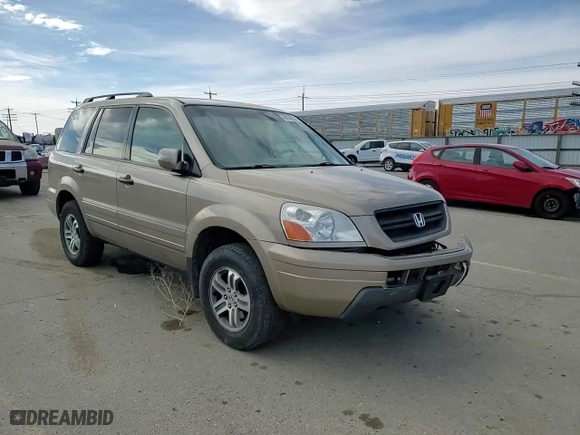 2004 Honda Pilot EX with VIN 2HKYF18624H615884, listed as a Copart auction lot 49103255 with 209,021 mi miles and Salvage Title. Bid and sale history available at carsss.com. Image 12.