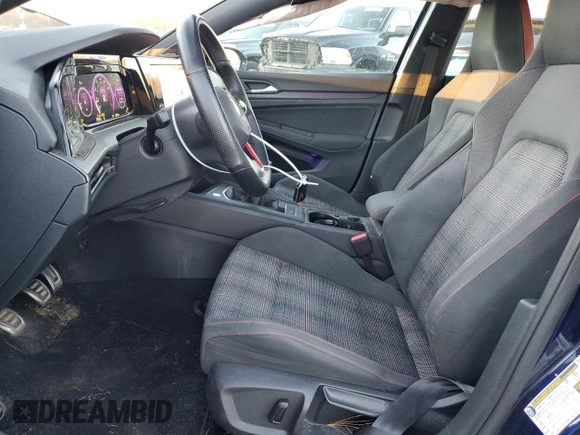 2022 Volkswagen Golf GTI SE with VIN WVWN87CD7NW123966, listed as a Copart auction lot 80785004 with 18,632 mi miles and Salvage Title. Bid and sale history available at carsss.com. Image 7.