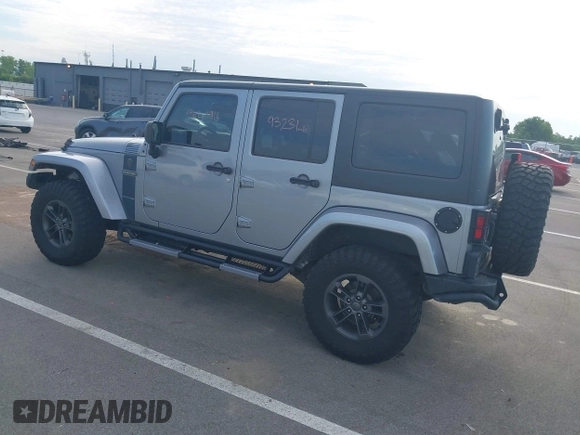 2018 Jeep Wrangler Unlimited Sport S with VIN 1C4BJWDG5JL827850, listed as a IAAI auction lot 39621196 with 93,231 mi miles and . Bid and sale history available at DreamBid. Image 3.