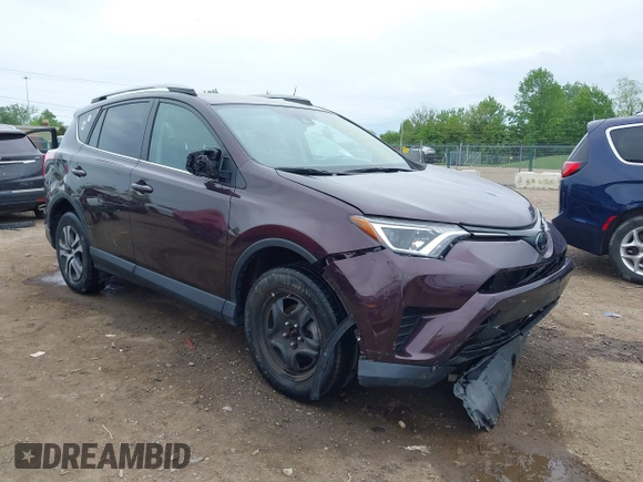 2017 Toyota RAV4 LE with VIN 2T3BFREV9HW646757, listed as a IAAI auction lot 42247581 with 45,618 mi miles and . Bid and sale history available at DreamBid. Image 1.