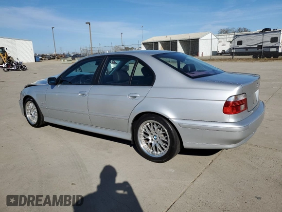 2002 BMW 5 Series 530iA with VIN WBADT63422CH97797, listed as a Copart auction lot 47235655 with 133,286 mi miles and Salvage Title. Bid and sale history available at carsss.com. Image 2.