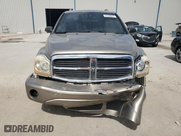 2005 Dodge Durango SLT with VIN 1D4HD48N85F562640, listed as a Copart auction lot 47258845 with 250,233 mi miles and Salvage title. Bid and sale history available at DreamBid. Image 5.