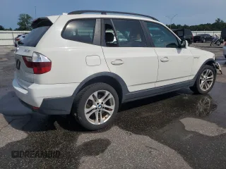2007 BMW X3 3.0si with VIN WBXPC93477WF24672, listed as a Copart auction lot 60688365 with 140,919 mi miles and Salvage title. Bid and sale history available at DreamBid. Image 3.