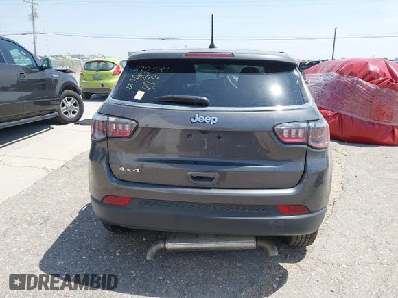 2023 Jeep Compass Sport with VIN 3C4NJDANXPT571285, listed as a IAAI auction lot 42314882 with 17,957 mi miles and . Bid and sale history available at DreamBid. Image 16.