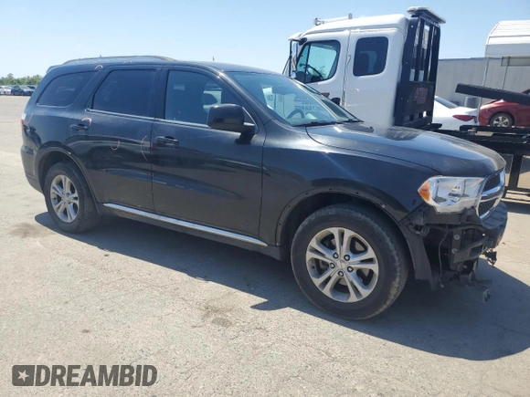 2013 Dodge Durango SXT with VIN 1C4RDHAG7DC692378, listed as a Copart auction lot 55125935 with 123,097 mi miles and Salvage title. Bid and sale history available at DreamBid. Image 4.
