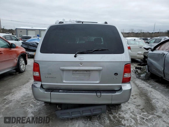 2005 Kia Sedona LX with VIN KNDUP132656639441, listed as a Copart auction lot 44145285 with 81,731 mi miles and Clean Title. Bid and sale history available at carsss.com. Image 6.