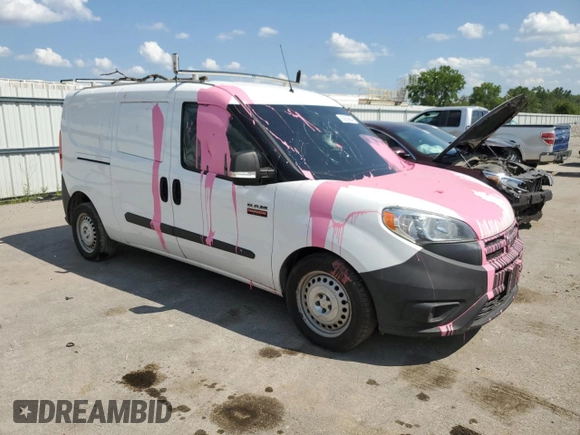 2016 Ram ProMaster City Cargo Tradesman with VIN ZFBERFAT6G6A98536, listed as a Copart auction lot 63635664 with 180,700 mi miles and Salvage Title. Bid and sale history available at DreamBid. Image 4.