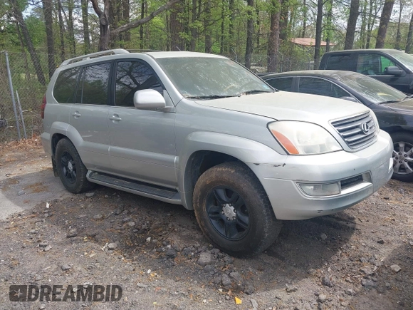 2004 Lexus GX 470 with VIN JTJBT20X140029695, listed as a IAAI auction lot 41960374 with 219,894 mi miles and . Bid and sale history available at DreamBid. Image 1.