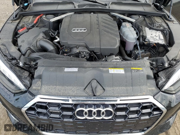 2021 Audi A5 Sportback S line Premium Plus with VIN WAUFACF54MA010958, listed as a Copart auction lot 64540933 with 28,402 mi miles. Bid and sale history available at carsss.com. Image 12.