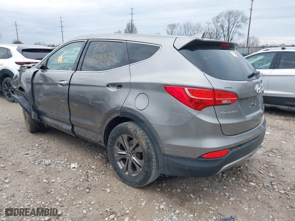 2013 Hyundai Santa Fe Sport with VIN 5XYZTDLB9DG065805, listed as a IAAI auction lot 41838398 with 103,436 mi miles. Bid and sale history available at carsss.com. Image 3.