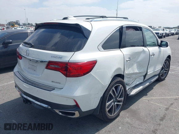 2018 Acura MDX Advance with VIN 5J8YD4H80JL012045, listed as a IAAI auction lot 42343187 with 49,461 mi miles and . Bid and sale history available at DreamBid. Image 4.