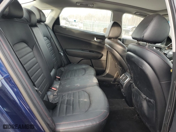 2019 Kia Optima SX with VIN 5XXGW4L2XKG322034, listed as a Copart auction lot 46752345 with 60,301 mi miles and Salvage Title. Bid and sale history available at carsss.com. Image 10.