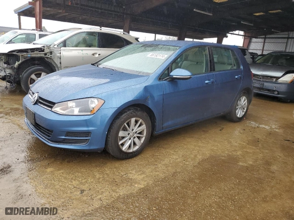 2015 Volkswagen Golf TSI SEL with VIN 3VW217AU4FM099618, listed as a Copart auction lot 86192174 with 42,207 mi miles and Salvage Title. Bid and sale history available at carsss.com. Image 1.
