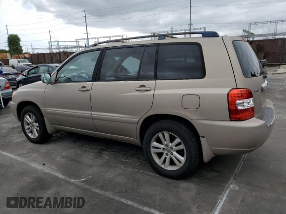 2006 Toyota Highlander Hybrid with VIN JTEDW21AX60008386, listed as a Copart auction lot 54345835 with 213,419 mi miles and Clean Title. Bid and sale history available at carsss.com. Image 2.