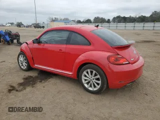 2017 Volkswagen Beetle 1.8T SE with VIN 3VWJ17AT2HM613942, listed as a Copart auction lot 44078155 with 43,321 mi miles and Salvage Title. Bid and sale history available at carsss.com. Image 2.