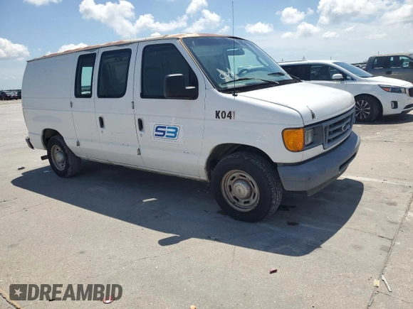 2006 Ford Econoline Cargo with VIN 1FTRE14L66HA70874, listed as a Copart auction lot 64770695 with 169,899 mi miles and Clean title. Bid and sale history available at DreamBid. Image 4.