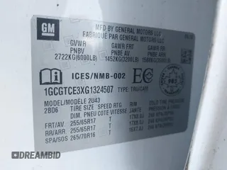 2016 Chevrolet Colorado 4WD LT с VIN 1GCGTCE3XG1324507, выставлен на аукционе IAAI как лот 42342182 с пробегом 228 471 миль миль и . История ставок и продаж доступна на DreamBid. Изображение 9.