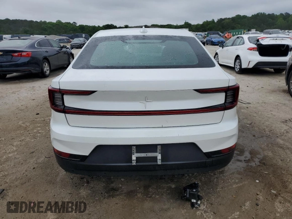 2023 Polestar 2 with VIN YSMED3KAXPL143584, listed as a Copart auction lot 54398925 with 43,789 mi miles and Clean Title. Bid and sale history available at DreamBid. Image 6.