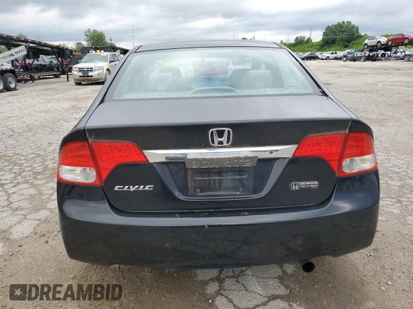 2011 Honda Civic LX with VIN 2HGFA1F53BH307727, listed as a Copart auction lot 57440754 with 153,689 mi miles and Salvage Title. Bid and sale history available at DreamBid. Image 6.