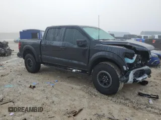 2024 Ford F-150 Raptor with VIN 1FTFW1RG2RFB14249, listed as a Copart auction lot 48995785 with 822 mi miles and Salvage Title. Bid and sale history available at DreamBid. Image 4.