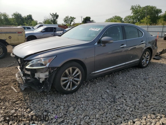 2015 Lexus LS 460 with VIN JTHCL5EF4F5025573, listed as a Copart auction lot 57178115 with 56,710 mi miles and Salvage title. Bid and sale history available at DreamBid. Image 1.