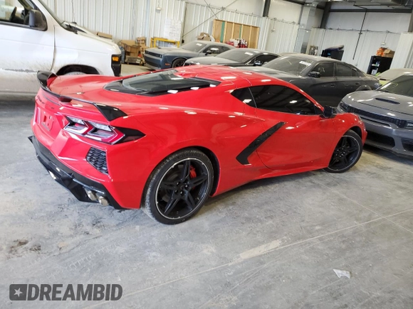 2022 Chevrolet Corvette 2LT with VIN 1G1YB2D49N5100574, listed as a Copart auction lot 60248394 with 6,066 mi miles and Salvage Title. Bid and sale history available at carsss.com. Image 3.