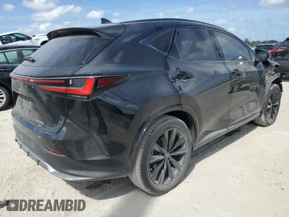 2022 Lexus NX with VIN JTJKGCEZ5N2005720, listed as a Copart auction lot 45050455 with 67,761 mi miles and Salvage Title. Bid and sale history available at carsss.com. Image 3.