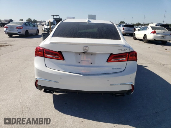 2020 Acura TLX w/Advance Pkg with VIN 19UUB3F86LA000062, listed as a Copart auction lot 77369314 with 71,806 mi miles and Salvage Title. Bid and sale history available at carsss.com. Image 6.