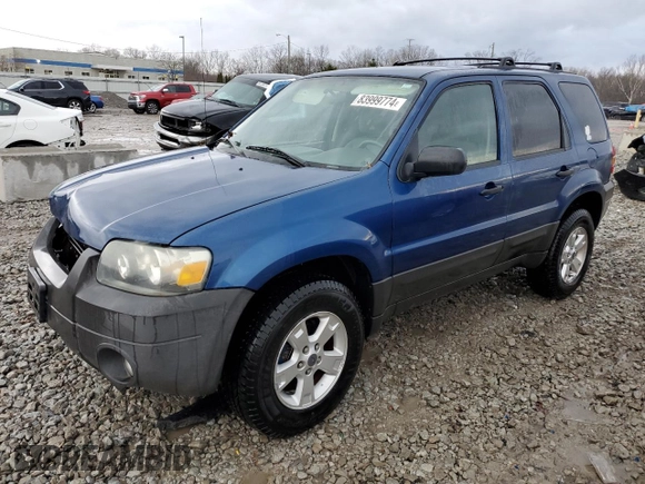 2007 Ford Escape XLT with VIN 1FMYU03Z67KA84353, listed as a Copart auction lot 83999774 with 179,339 mi miles and Salvage Title. Bid and sale history available at carsss.com. Image 1.