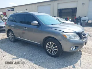 2016 Nissan Pathfinder Platinum with VIN 5N1AR2MM2GC655123, listed as a IAAI auction lot 42402664 with 106,693 mi miles and . Bid and sale history available at DreamBid. Image 1.