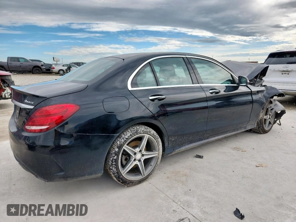 2016 Mercedes-Benz C 300 Luxury with VIN 55SWF4KB2GU110217, listed as a Copart auction lot 60351365 with Not provided miles and Salvage title. Bid and sale history available at DreamBid. Image 3.