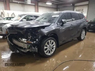 2021 Toyota Highlander Hybrid Limited with VIN 5TDXBRCH0MS522418, listed as a Copart auction lot 44133135 with 94,124 mi miles and Salvage title. Bid and sale history available at DreamBid. Image 1.